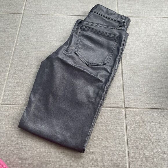 MADEWELL The '90s Straight Jean Size 24 Midnight Blue Foil NWT Rocker Band Retro - Picture 13 of 13